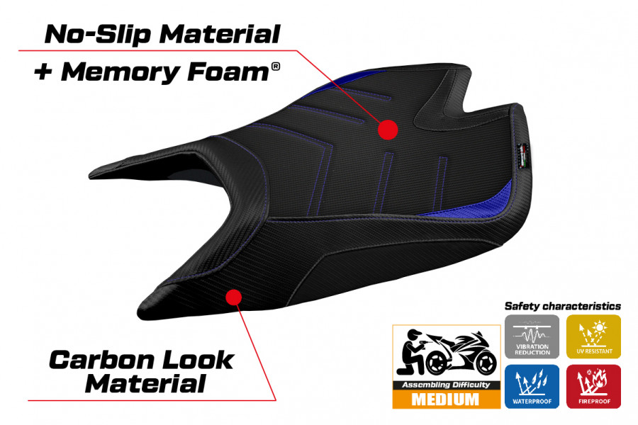 Sitzbezug kompatibel Aprilia Tuono V4 Factory (21-22) Modell Nashua comfort system