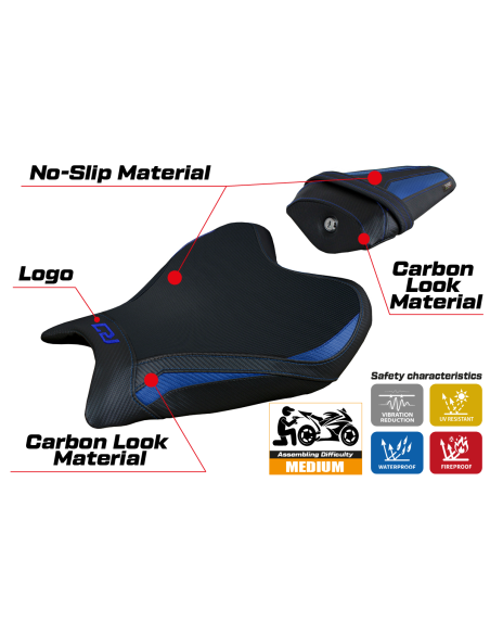 Seat cover compatible Yamaha R7 (21-22) Thera model