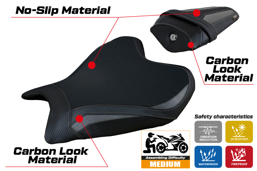 Housse de selle compatible Yamaha R7 (21-22) modèle Thera