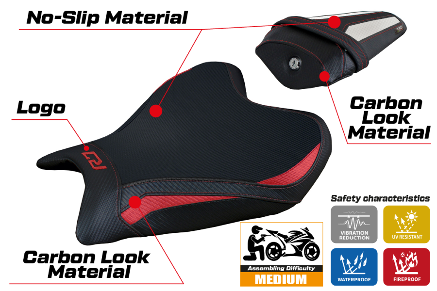 Seat cover compatible Yamaha R7 (21-22) Thera model