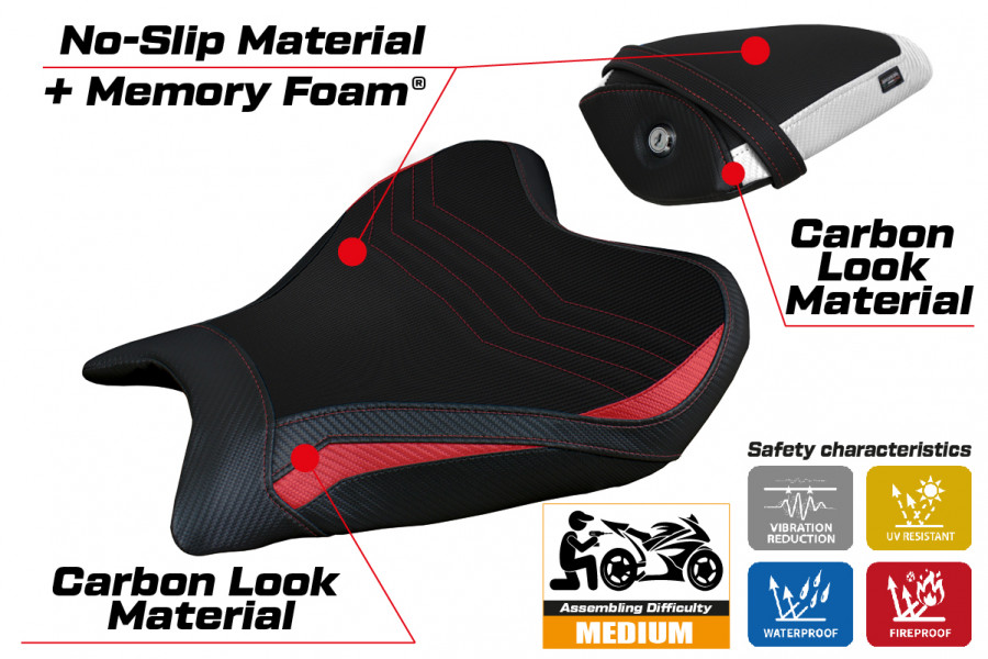 Sitzbezug kompatibel Yamaha R7 (21-22) Modell Thera comfort system