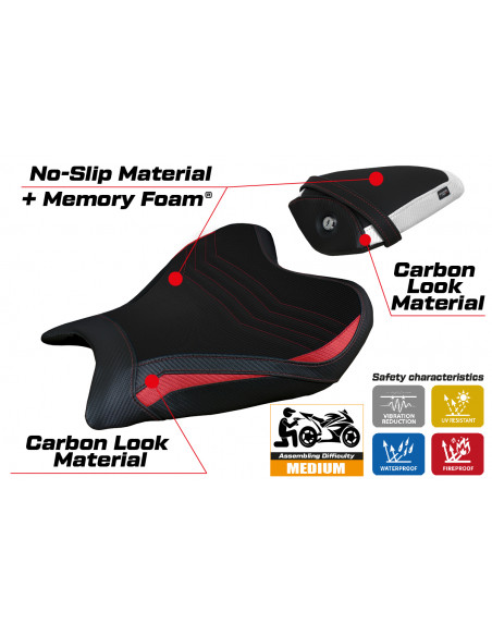 Seat cover compatible Yamaha R7 (21-22) Thera comfort system model