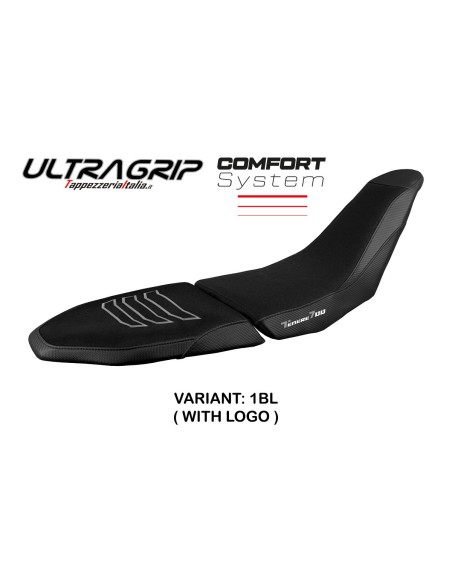 Housse de selle compatible Yamaha Tenere 700 Raid (2022) modèle Akita ultragrip comfort system