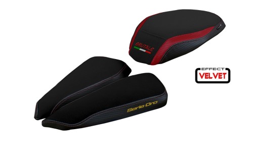 Housse de selle compatible MV Agusta Brutale 1000 RR (20-22) modèle Adai velvet