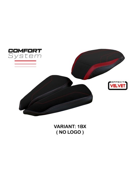 Funda de asiento compatible con MV Agusta Brutale 1000 RR (20-22) modelo Adai velvet comfort system