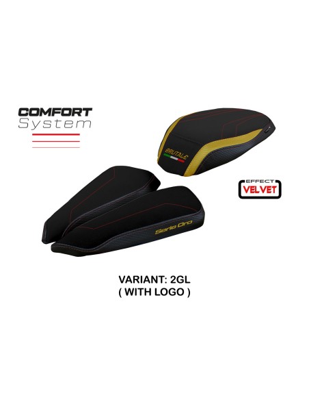 Seat cover compatible MV Agusta Brutale 1000 RR (20-22) Adai velvet comfort system model