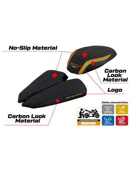 Seat cover compatible MV Agusta Brutale 1000 RR (20-22) Adai ultragrip model