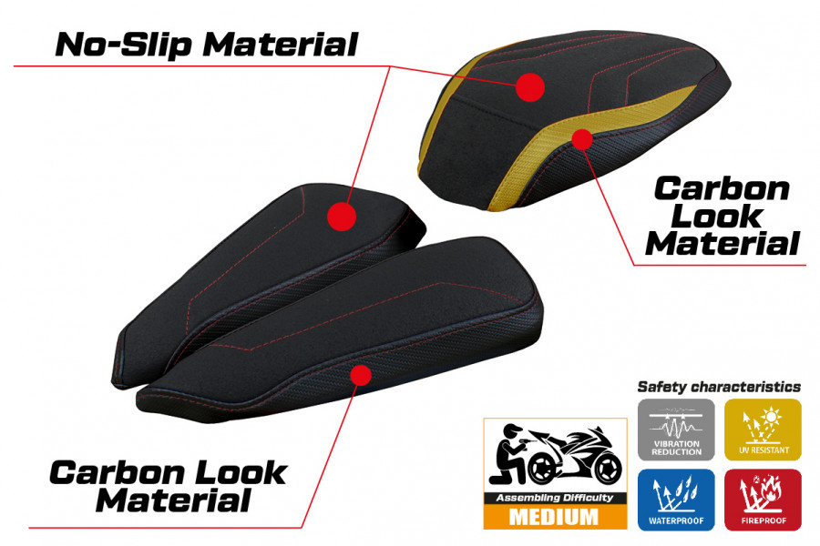 Seat cover compatible MV Agusta Brutale 1000 RR (20-22) Adai ultragrip model