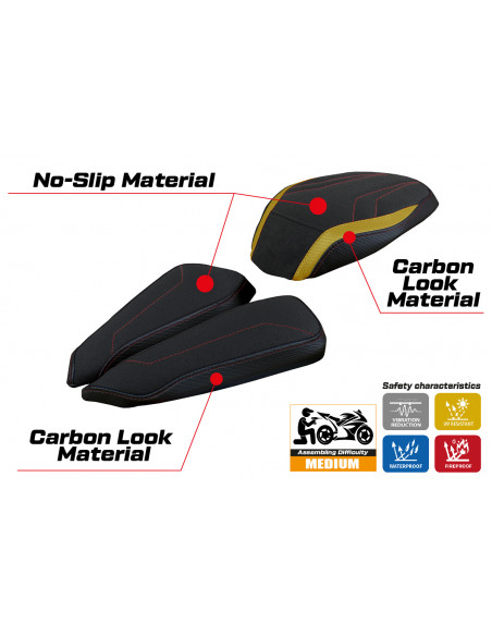 Seat cover compatible MV Agusta Brutale 1000 RR (20-22) Adai ultragrip model