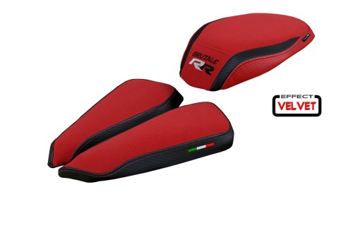 Housse de selle compatible MV Agusta Brutale 1000 RR (20-22) modèle Meilan velvet