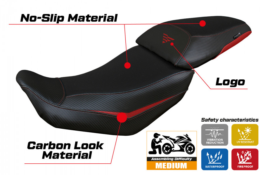 Housse de selle compatible Voge Valico 500 DS/DSX (20-22) modèle Suining