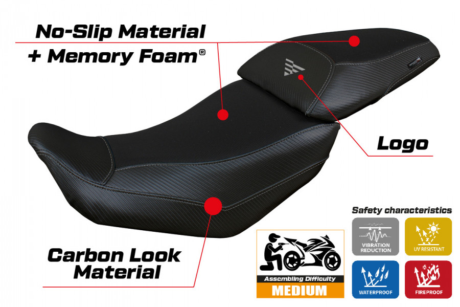 Rivestimento sella compatibile Voge Valico 500 DS/DSX (20-22) modello Suining Comfort System