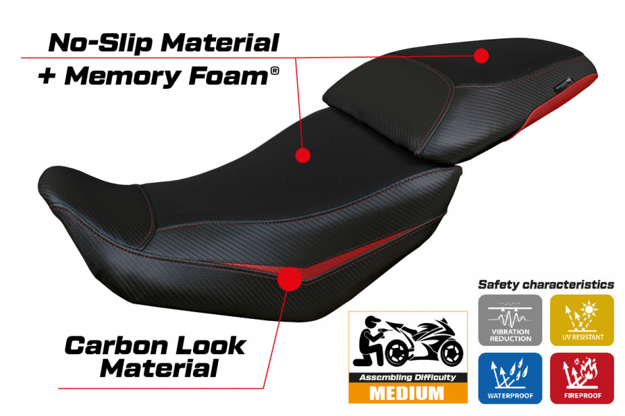 Rivestimento sella compatibile Voge Valico 500 DS/DSX (20-22) modello Suining Comfort System