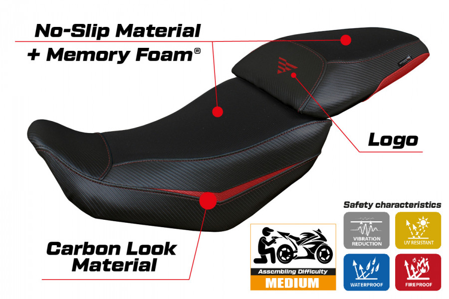 Rivestimento sella compatibile Voge Valico 500 DS/DSX (20-22) modello Suining Comfort System