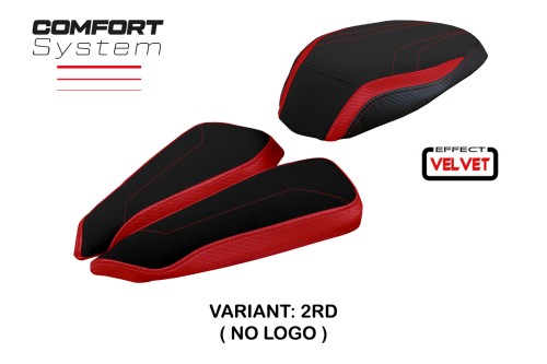 Funda de asiento compatible con MV Agusta Brutale 1000 RR (20-22) modelo Meilan velvet comfort system 2