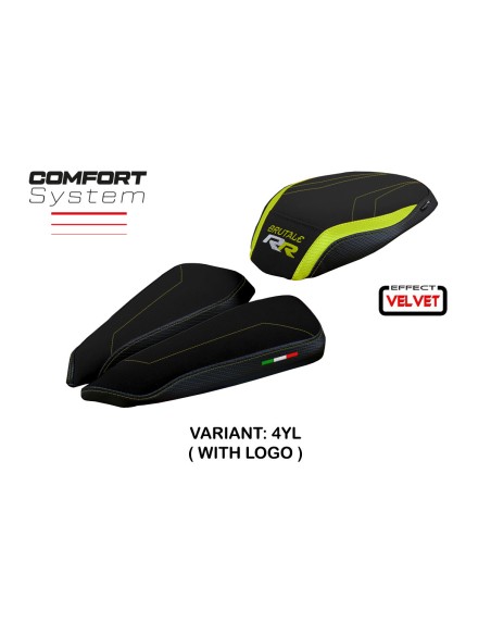 Sitzbezug kompatibel mit MV Agusta Brutale 1000 RR (20-22) Modell Meilan velvet comfort system