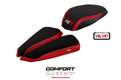 Sitzbezug kompatibel mit MV Agusta Brutale 1000 RR (20-22) Modell Meilan velvet comfort system