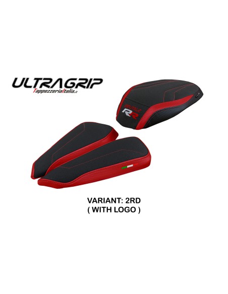 Housse de selle compatible avec MV Agusta Brutale 1000 RR (20-22) modèle Meilan ultragrip