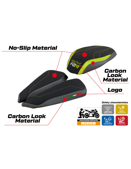 Seat cover compatible MV Agusta Brutale 1000 RR (20-22) Meilan ultragrip model