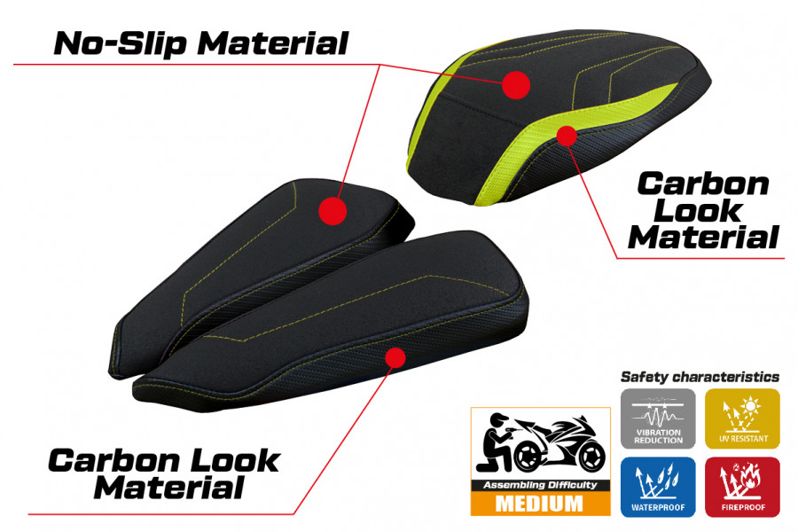 Seat cover compatible MV Agusta Brutale 1000 RR (20-22) Meilan ultragrip model