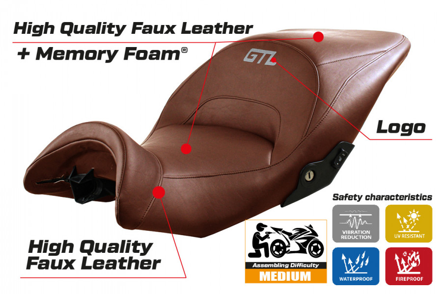 Rivestimento sella compatibile BMW K 1600 GTL (10-22) modello Lithia comfort system