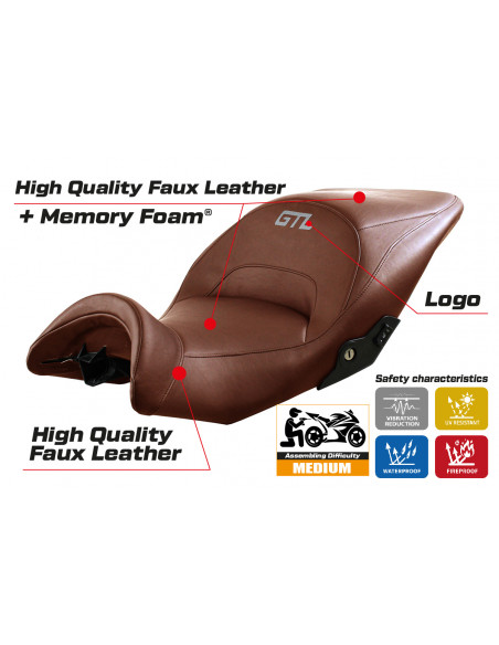 Seat cover compatible BMW K 1600 GTL (10-22) Lithia comfort system model