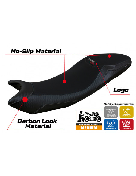 Seat cover compatible Triumph Tiger 660 (21-22) Derry model