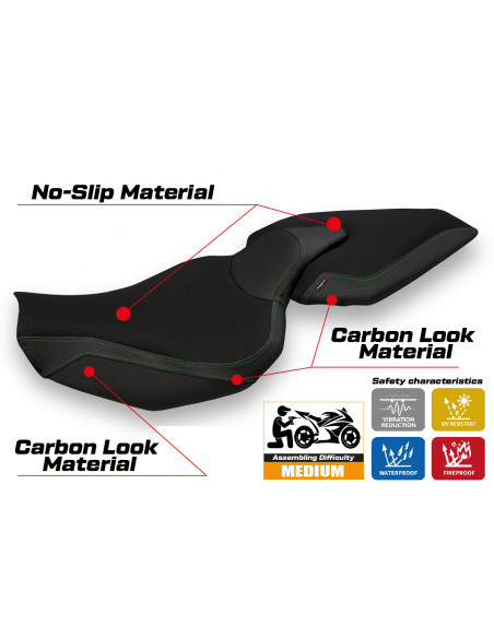 Seat cover compatible Kawasaki Z 1000 (14-20) Mellby 1 model