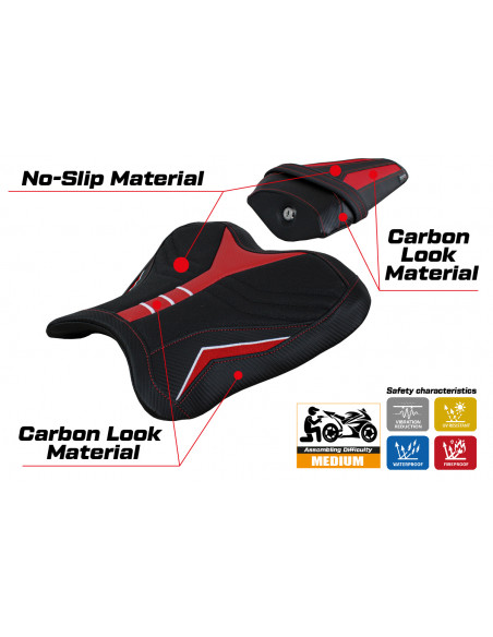 Sitzbezug kompatibel Yamaha R1 (15-22) Kagran special color ultragrip modell