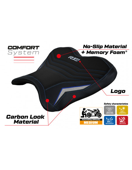 Sitzbezug pilot kompatibel Yamaha R1M (15-22) Hernals comfort system modell
