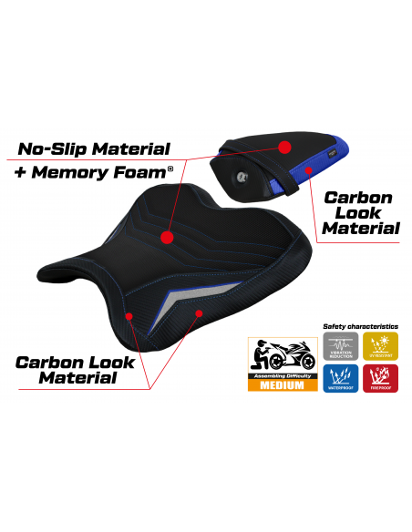 Sitzbezug kompatibel Yamaha R1M (15-22) Brita comfort system modell