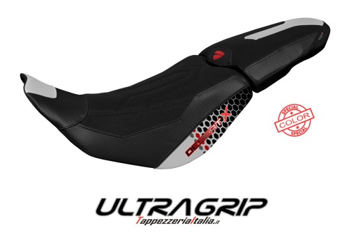 Seat cover compatible Ducati Desert-X (2022) Thar special color ultragrip model