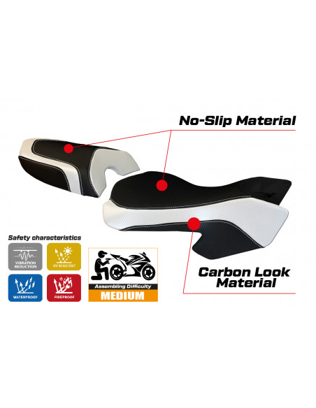 Seat cover compatible Ducati Multistrada 620 / 1000 / 1100 (03-09) Sciacca Color model