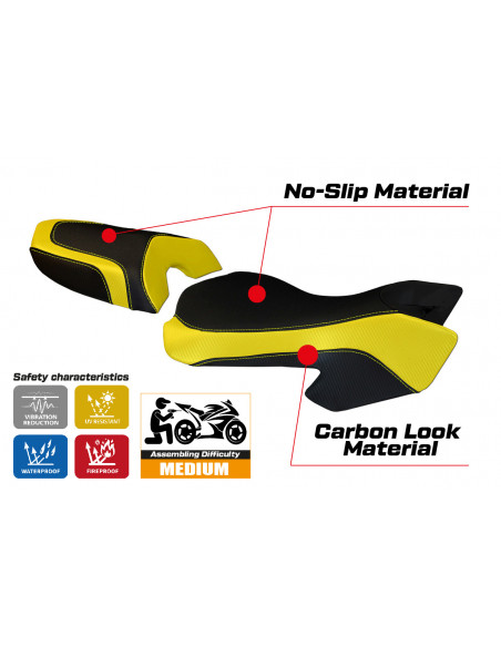 Sitzbezug kompatibel Ducati Multistrada 620/1000/1100 (03-09) Modell Sciacca Color