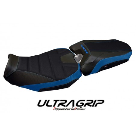 Housse de selle compatible Yamaha Tracer 900 (18-20) modèle Nairobi 2 ultragrip