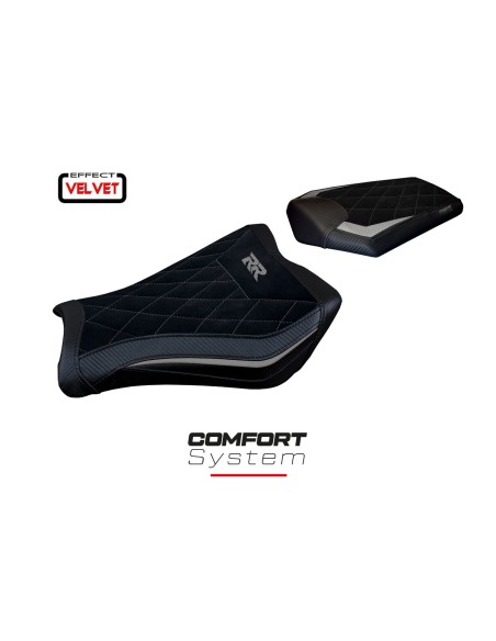 Funda de asiento compatible Honda CBR 1000 RR (08-16) modelo Janela velvet comfort system