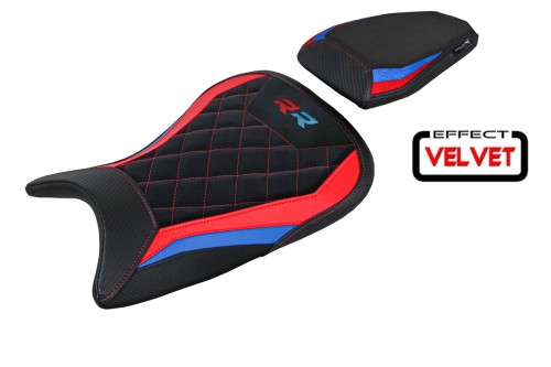 Housse de selle compatible BMW S 1000 RR (19-23) modèle Aichen Velvet