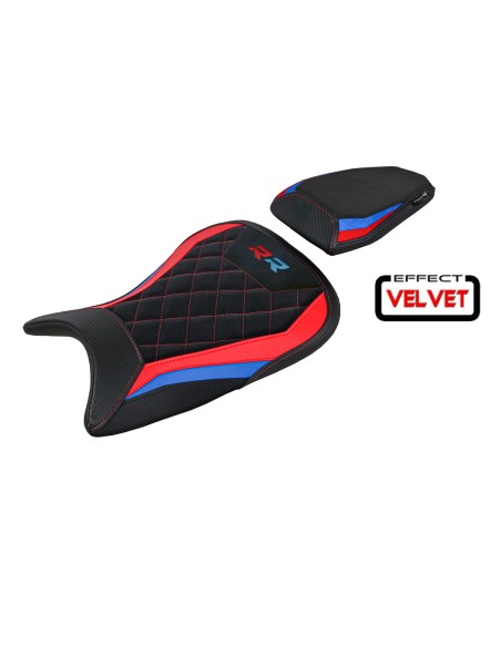 Housse de selle compatible BMW S 1000 RR (19-23) modèle Aichen Velvet