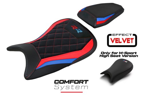 Seat cover compatible BMW S 1000 RR (19-23) Waal Velvet Comfort System model