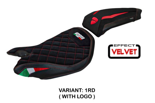 Funda de asiento compatible con Ducati Panigale 1299 (15-18) modelo Girona Velvet 2