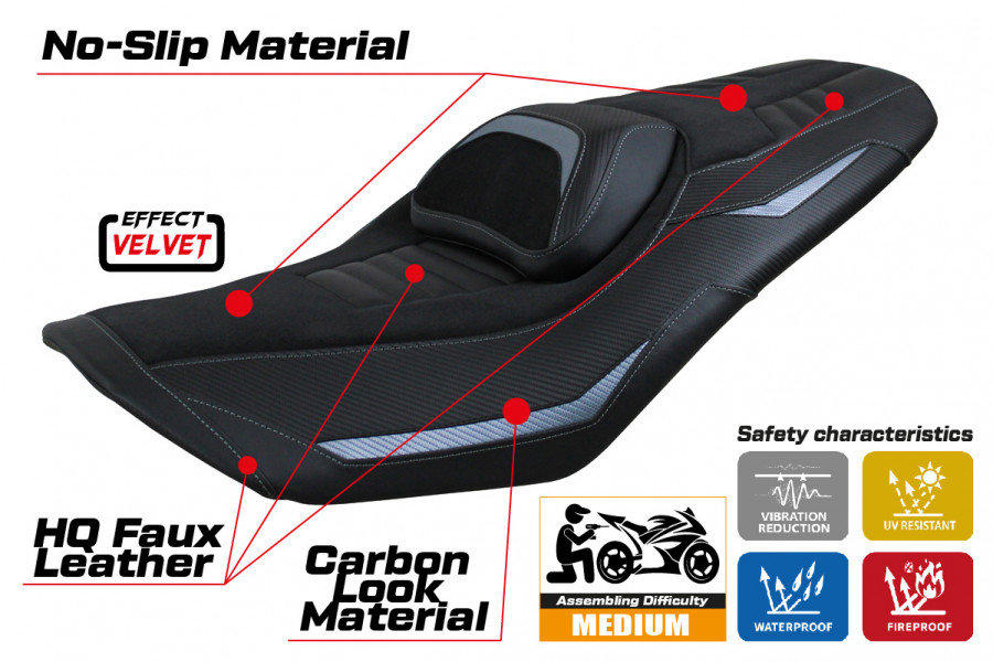 Sitzbezug kompatibel Yamaha T-Max 560 (2022) Modell Kiko