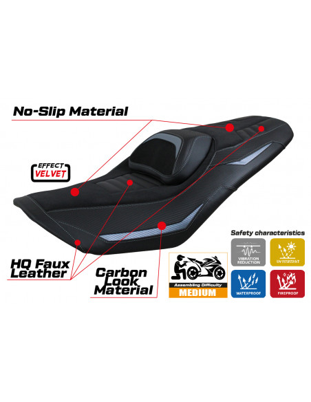 Housse de selle compatible Yamaha T-Max 560 (2022) modèle Kiko