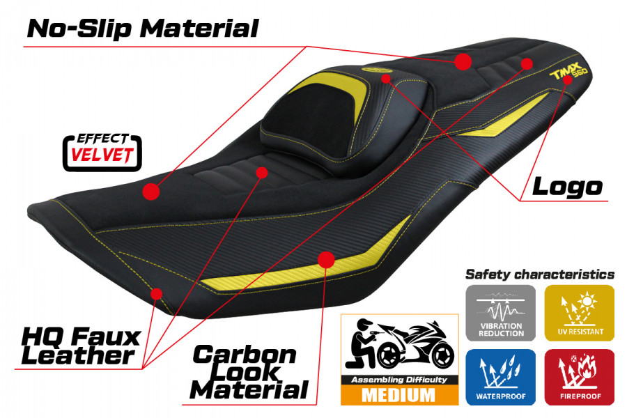 Sitzbezug kompatibel Yamaha T-Max 560 (2022) Modell Kiko