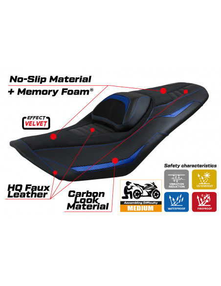 Sitzbezug kompatibel Yamaha T-Max 560 (2022) Modell Kiko Comfort System