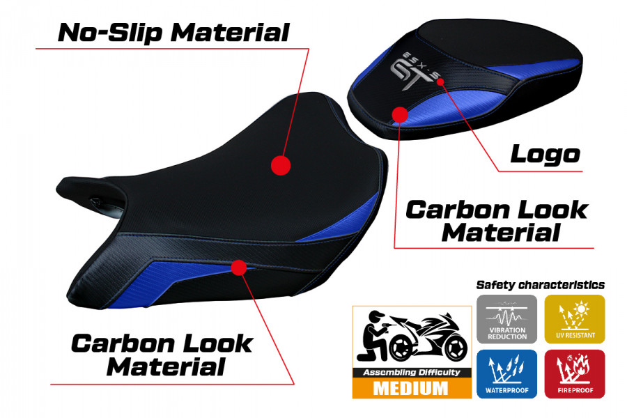 Seat cover compatible Suzuki GSX S 1000 GT (21-22) Loei model