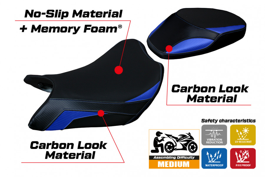 Seat cover compatible Suzuki GSX S 1000 GT (21-22) Loei Comfort System model