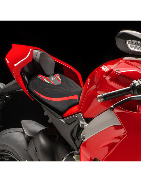 Funda de asiento compatible con Ducati Panigale V4 (18-22) modelo Coimbra ultragrip