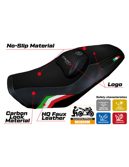 Housse de selle compatible Yamaha T-Max 560 (2022) modèle Kira