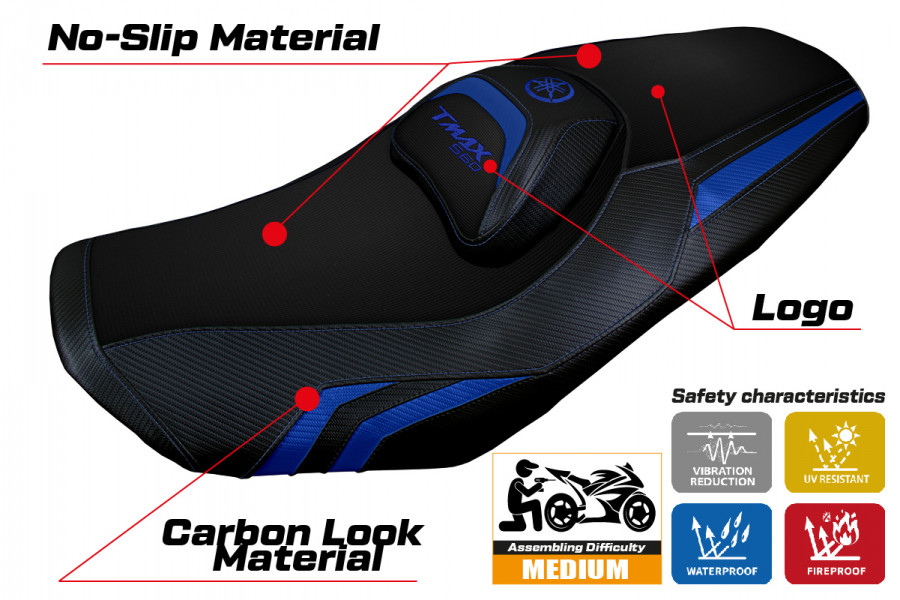 Housse de selle compatible Yamaha T-Max 560 (2022) modèle Kira