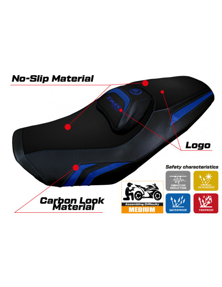 Seat cover compatible Yamaha T-Max 560 (2022) Kira model